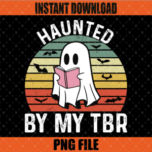 Haunted by My TBR PNG Boo Halloween Book Graphic Design