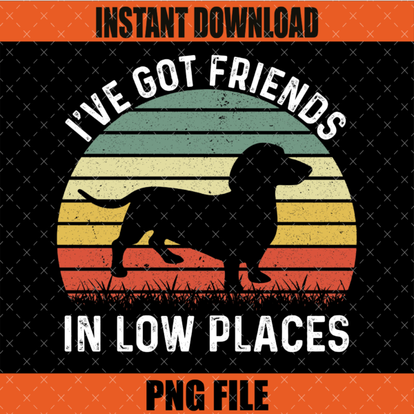 I've Got Friends in Low Places PNG Graphic Design