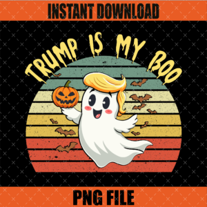 Trump is My Boo PNG Graphic Design Halloween