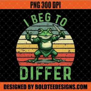 I Beg to Differ Frog PNG SVG