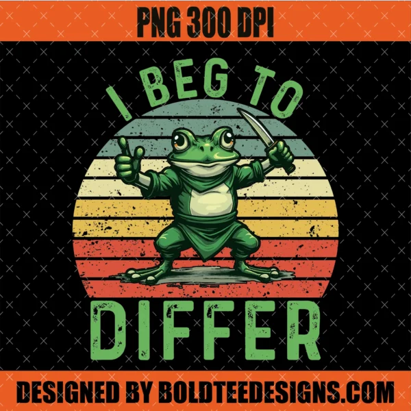 I Beg to Differ Frog PNG SVG