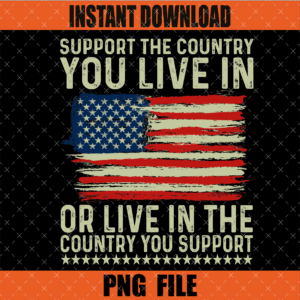 Support the Country You Live in PNG Design