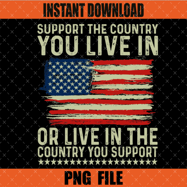 Support the Country You Live in PNG Design