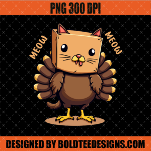 Meow Meow Cat Thanksgiving PNG
