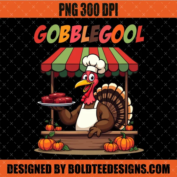 Funny Gobblegool Turkey PNG Thanksgiving