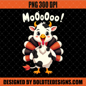 Turkey Moo PNG SVG Funny Thanksgiving