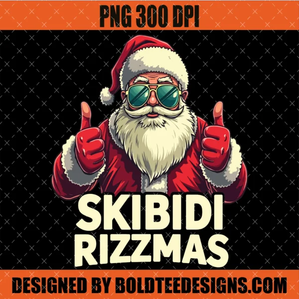Skibidi Rizzmas Christmas PNG
