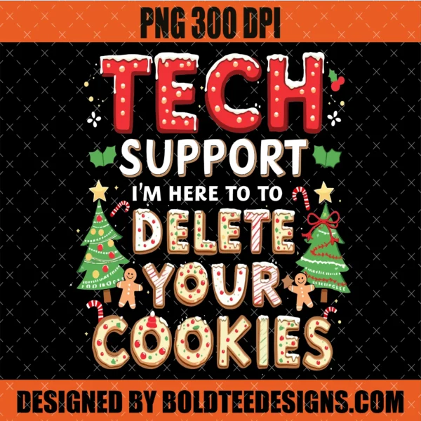 Tech Support Christmas Cookies PNG