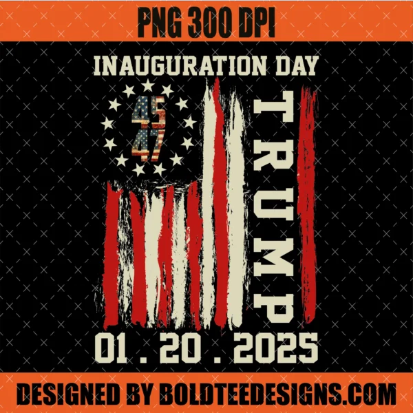 President Donald Trump Inauguration Day 2025 Memorabilia PNG